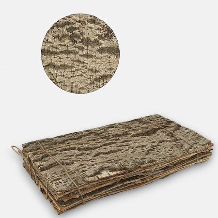 Birch bark sheets 40 x 20 cm x 8 pcs